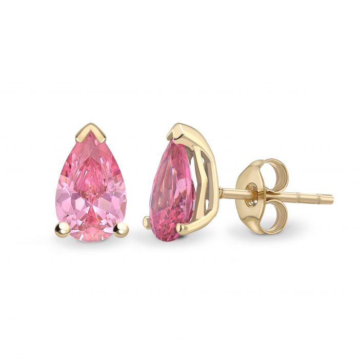 Sunset - Pear Cut Sapphire Studs