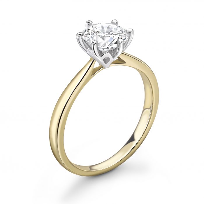 Sophistication - Brilliant Cut Six-Claw Solitaire