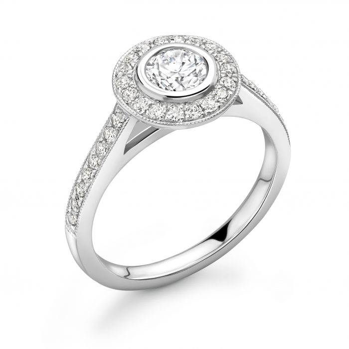 Millpool - Brilliant Cut Vintage Halo