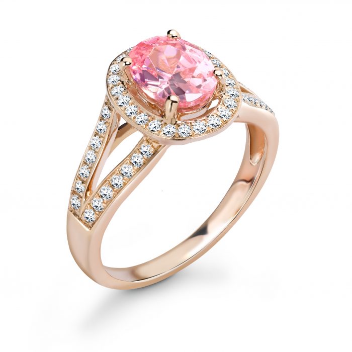 Maharani - Oval Vintage Halo Ring