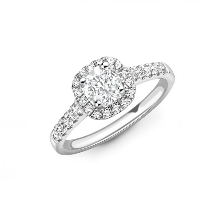 Aura - Cushion Cut Modern Halo