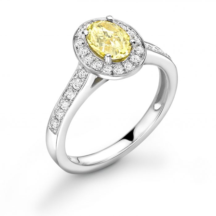 Aura - Oval Diamond Vintage Halo