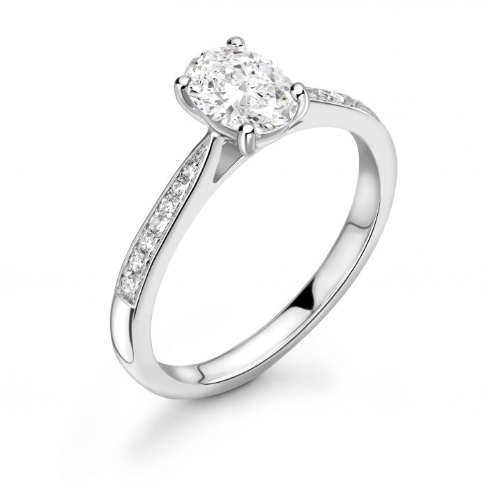 Petit - Oval Cut Diamond Ring