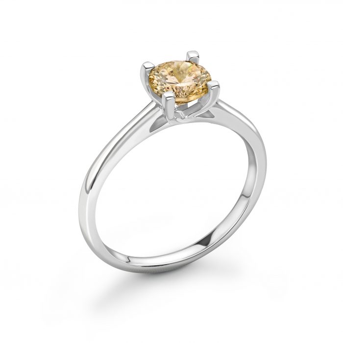 Sumptuous - Cognac Diamond Solitaire