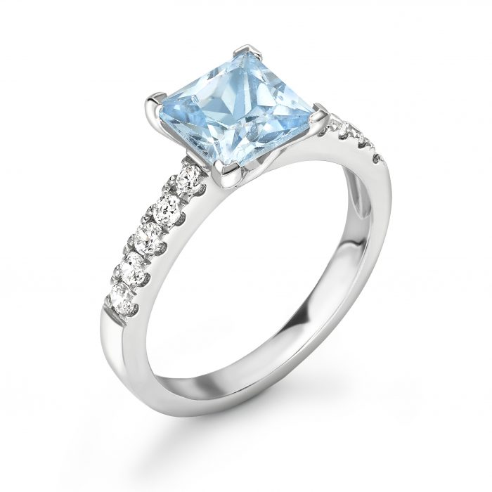 Glacier - Aquamarine Solitaire